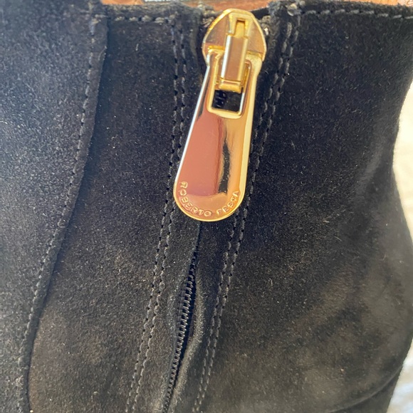 Brand new Roberto Festa genuine suede black ankle mod boots - Picture 8 of 10